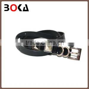 // Hot Sale Black Leather Belt With Alloy Prong Buckle // Free Size Leather Belt for All Clothes // thumbnail-1