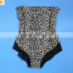 Leopard Print High Waist Shaper,mature Sexy Mesh Shaperwear Transparent thumbnail-5