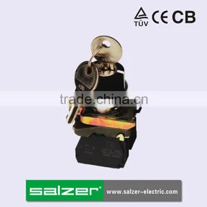 Salzer SA22-AG33 3-position Locked Selector Switch With Key thumbnail-1