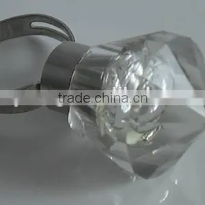 Christmas Party Lighting Toy Small Plastic Flashing Diamond Finger Rings Toys LED Glowing Kids Finger Rings Gadget thumbnail-1