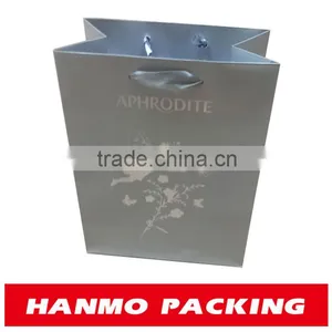 Custom Made&printed Silver Stamping Logo Gift Bag With Silk Handle Factory Price thumbnail-1