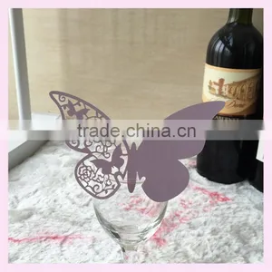 Hot Sale New Products Laser Cut Wedding Party Favors Glass Decoration Butterflay Wine Claim From China Factory JK- 17 thumbnail-4