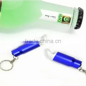 (1500348) Promotional Aluminum Mini 3 LED Flashlight Keychain With Bottle Opener thumbnail-4