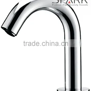 Contemporary Bathroom Brass Basin Automatic Sensor Faucet Spout With Control Box thumbnail-2