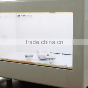 Transparent Lookthru Touch Lcd Panel Showcase Box Showcase Display thumbnail-1