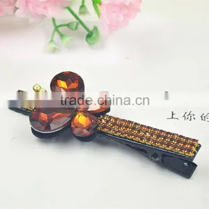 2015 Hot Alligator Hair Clip Hair Rhinestone Barrettes Boutique Bows thumbnail-5