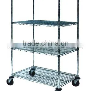 Industry Prevent Static Cart/castor/wire Shelving/display Shelf thumbnail-1