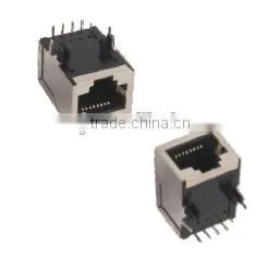 SHIELDED RJ45 PCB JACK /SOCKET/CONNECTOR WITH SINGEL-PORT thumbnail-1