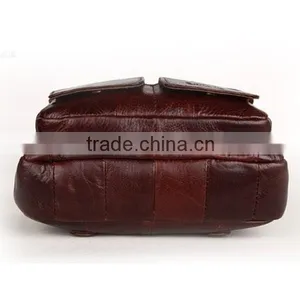 Genuine Leather Unisex Messenger Bum Bag Portable Waist Bag thumbnail-2