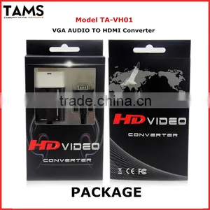 3.5mm1080P PC Laptop HD HDTV Audio Video VGA to HDMI Converter thumbnail-1