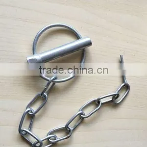 High Quality Zinc Plated Linch Pin With Link Chain thumbnail-1