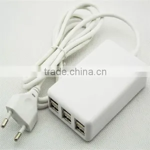 UK,EU,US,AU Plugs Plug 6 Slot Factory Price Replacement Mobile Phone Charger 6 Port USB Travel Charger thumbnail-3