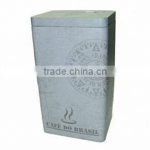Rectangle Coffee Tin Box, Tea Tin, Food Grade Tinplate, CMYK Printing With Air-proof Lid thumbnail-1
