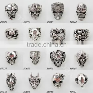 New Fashion Design Popular Wholesale Costume Jewelry Gothic Ring R9 thumbnail-3