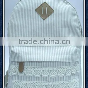 Denim Backpack Bag for School Girls thumbnail-1