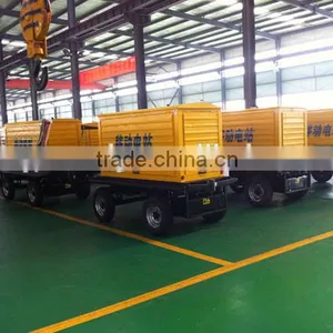 Best Quality 4 Wheels Mobile Trailer Diesel Generator Set 10-500KW thumbnail-2
