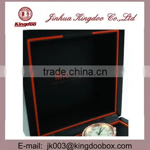 Jinhua Supplier Handmade Rectangular MDF Wooden Watch Box With Flip Lid thumbnail-5