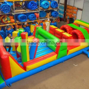 30ft Long Backyard Inflatable Adult Obstacle Course Equipment for Sale thumbnail-3