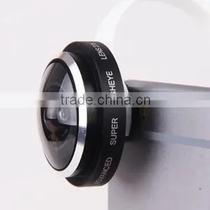 Phone Universal C Clamp 235 Degrees Super Fisheye Lens for Iphone thumbnail-1