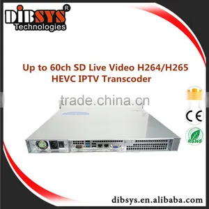 High-quality,high-efficiency Performance Required for Live Video SD Mpeg2/h.264 to Hevc Transcoder 60 Channels thumbnail-1
