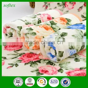 Cotton Velour Towels,flowers Peony Print Cut Pile Face Towels thumbnail-1