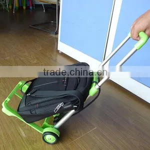 Plastic Colorful Cheap and Portable Mini Folding Luggage Cart thumbnail-1