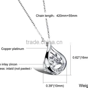 Gold Plated Fashion Jewellery for Women Zircon cz Pendent thumbnail-6