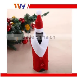 2015 Xmas Decoration Christmas Bottle Cloth Red Wine Cloth Bottle Cover thumbnail-1