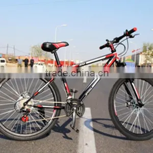 Colorful 26inch Bicycle Double Disc Brake Road Bikes Carbon Steel 21Speed Mountain Bicycle Most Popular thumbnail-1