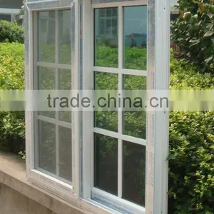 White Frame 3 Panes Aluminum Sliding Window With Grill thumbnail-3
