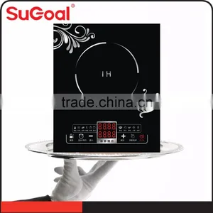 2016 Home Appliance 2000W Copper Coil Black Glass Crystal Electric Induction Stove thumbnail-2
