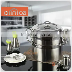American Style Whole Multi-ply Stainless Cookware - Steamer Pot Series Stock Pot Steamer Pasta Cooker thumbnail-1