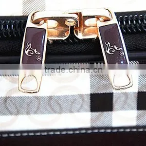 Most Popular For Girls Square Strip PU Leather Material Luggage Case thumbnail-3