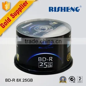 RISHENG Blank Blu Ray Disc 25GB/wholesale 25GB Blank Blu-ray/recordable Blu Ray 50cake Package thumbnail-1
