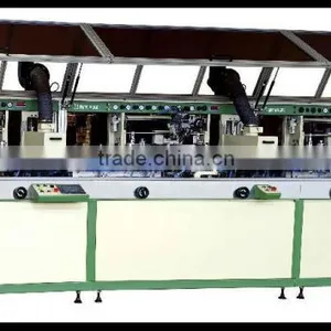 Automatic 3-colour Cylinder UV Screen Printer cd Silk Screen Printer LC-120UV-3 thumbnail-1