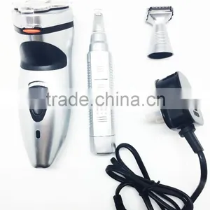 Hot Selling! Three Head Double Edge Rotation Razor Blades +flexible Portable Razor+nose Wool Implement thumbnail-2
