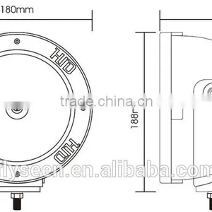 7" Inch Round off Road HID Driving Lights, Car HID Work Light, HID Working Light for Trucks thumbnail-3