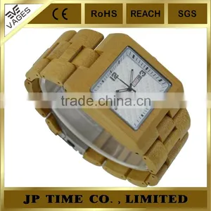 Unisex Handcrafted Mens Luxury Style Men Natural Bamboo Day Date Watch thumbnail-4