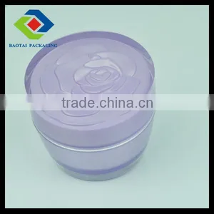50ml Purple Cute Colorful Cosmetic Acrylic Cream Jar for Lady thumbnail-2