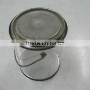 Round Tin Pvc Gift Boxes With Handle thumbnail-1