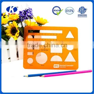 2016 OEM Accept Promtional Plastic Template Ruler for Students thumbnail-5