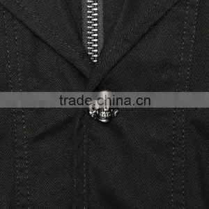 Jacket With Skull Buttons and Removable Hood thumbnail-6