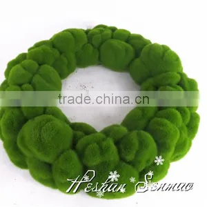 Hotsale China Supplier Decorative Artificial Moss Circle for Wall Decoration thumbnail-1