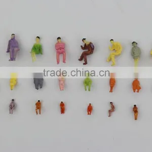 Artificial Model Human Figure, Model Artificial Sitting Figure, Model Sitting Resin Figure for 1/200 thumbnail-1