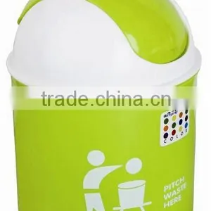 Round Plastic Garbage Bin thumbnail-1