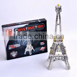 Mini Metal Models Eiffel Tower With Tools Alloy Educational Blocks JS2703556 thumbnail-1