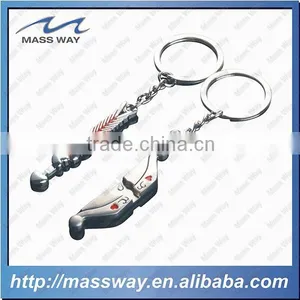 Souvenir Fashion Metal 3D Four Leaf Clovers Key Chain thumbnail-2