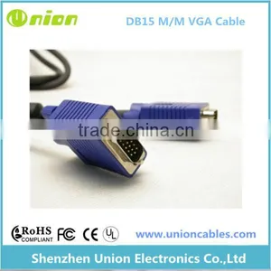 6 FT 15 PIN SVGA SUPER VGA Monitor M M Male 2 Male Cable BLK CORD FOR PC TV thumbnail-1