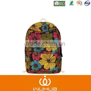 Big Flower Print Fashion Kids Backpack thumbnail-1