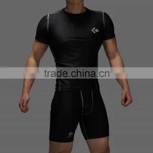 Men's Compression Tights T Shirt Running Bicycle Fitness Tees Outdoor Moisture Wicking Quick-drying T-shirt thumbnail-5